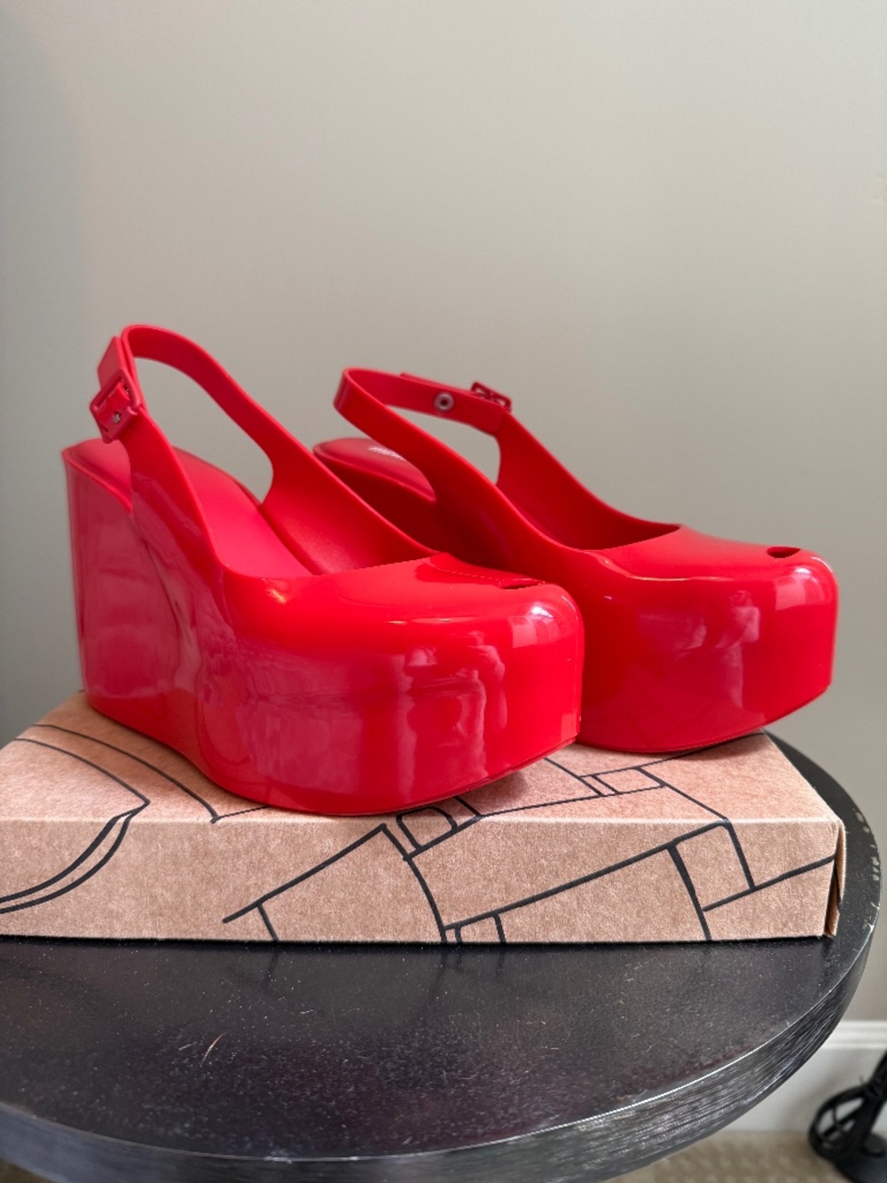 Melissa Peep Toe Wedge